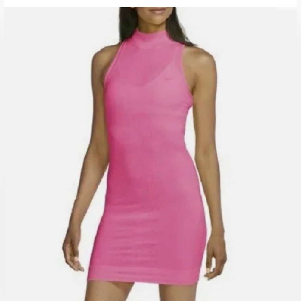 RARE Nike Air bodycon pink dress. Sz small. Comfy & stretchy.